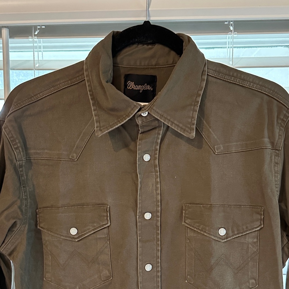 Wrangler Men's Brown Shirt Jacket